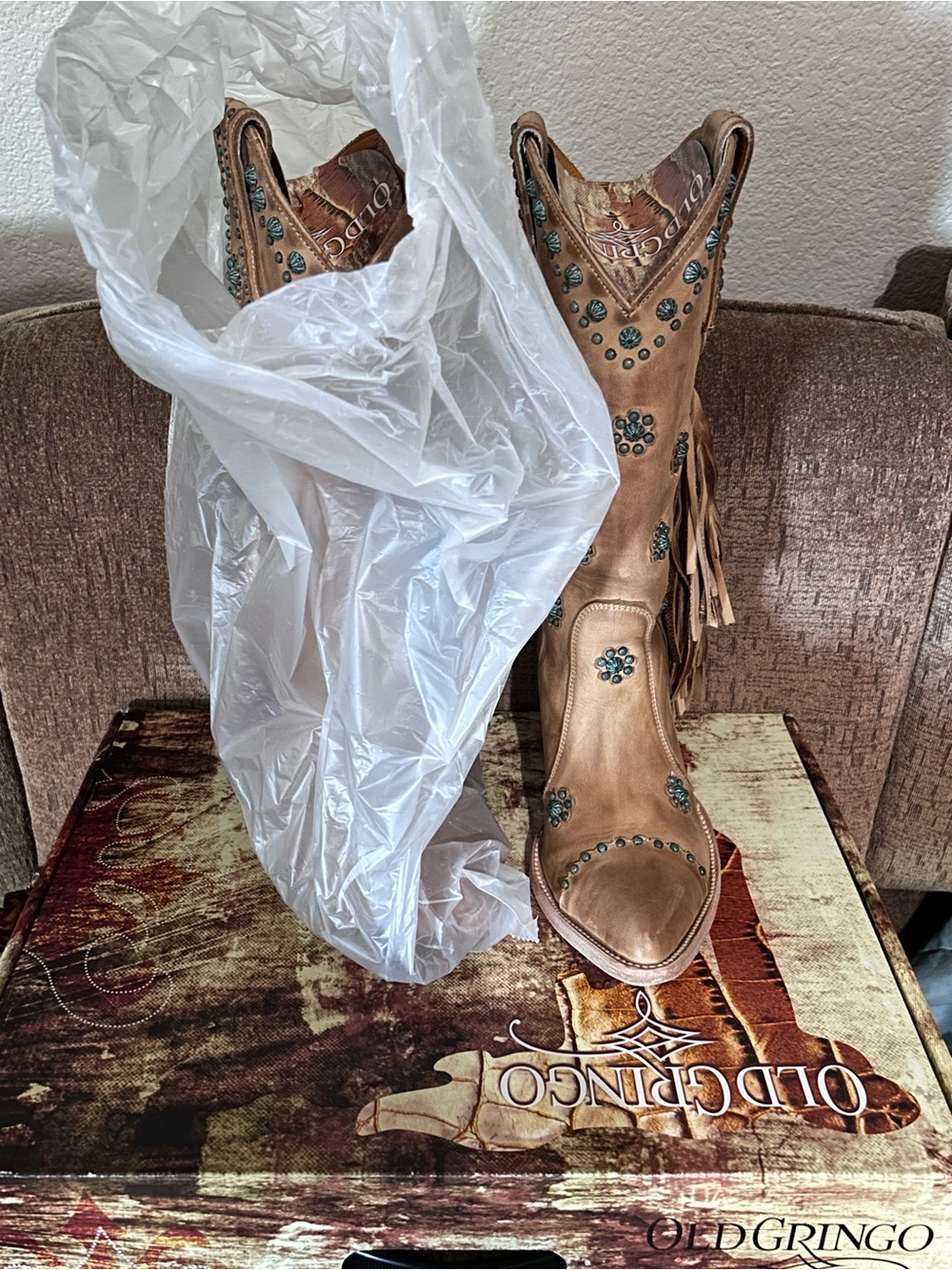 Old Gringo Ladies leather boots, Size 8.5